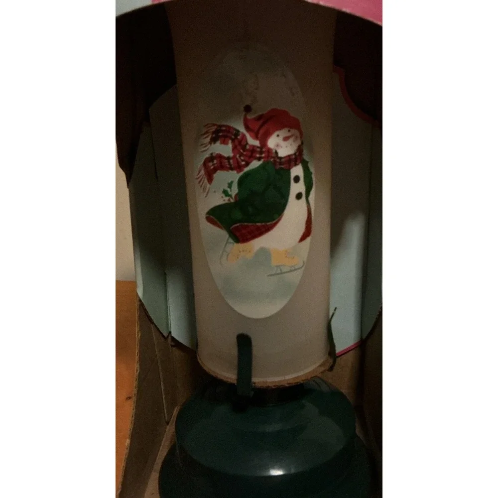 Vintage Snowman‎ Lamplight Ultra Pure Liquid Lamp, In Original Box